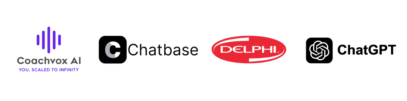 Coachvox, Chatbase, Delphi, ChatGPT