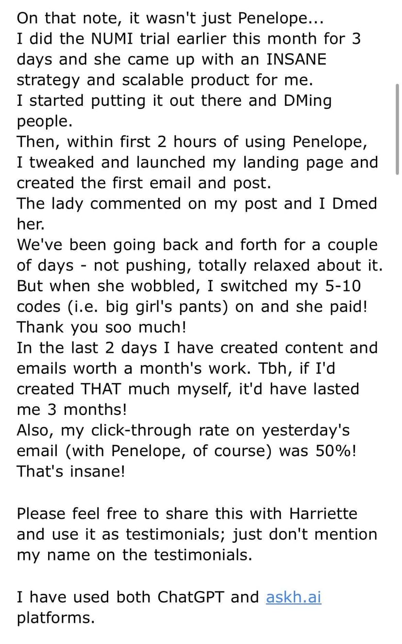 Testimonial — 50% CTR, saved months of time